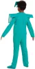Set costum Minecraft, deghizare, costum de carnaval armura diamant 127-136 cm (7-8 ani) + kg armă Târnăcop 41 cm