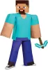 Set costum Minecraft, deghizare, costum de carnaval armura diamant 127-136 cm (7-8 ani) + kg armă Târnăcop 41 cm