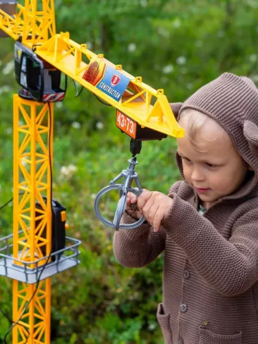 OUTLET Mega Crane Macara Macara sonora cu telecomanda 120 cm + telecomanda - produs defect