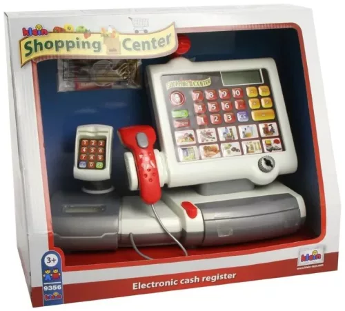 Casa de marcat electronica + cos de cumparaturi jucarii cu accesorii pentru copii Electrocasnice 3+