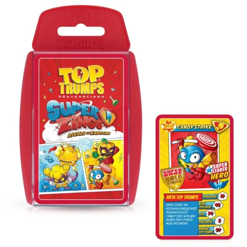 Set BlasterJet Super Zings Seria 4 cu figurină SuperZings + joc de cărți Top Trumps