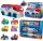 Psi Patrol Rescue Wheels Patroller Patrol + Chase în mașină + 6 vehicule cu figurine Pup Squad Racers