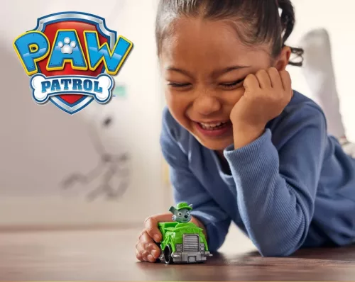 Psi Patrol Rescue Wheels Patroller Patrol + Chase în mașină + 6 vehicule cu figurine Pup Squad Racers