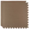 Covoraș din spumă Humbi 120x120 Puzzle mare spumă rezistent la apă 4 buc crem / bej închis