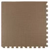 Covoraș din spumă Humbi 120x120 Puzzle mare spumă rezistent la apă 4 buc crem / bej închis