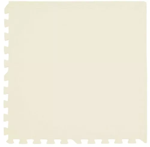 Covoraș din spumă Humbi 120x120 Puzzle mare spumă rezistent la apă 4 buc crem / bej închis