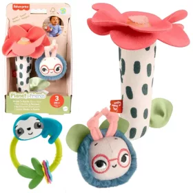   Planet Friends Zrănitoare senzorială Floare și albină harnică + dentisor GRATUIT