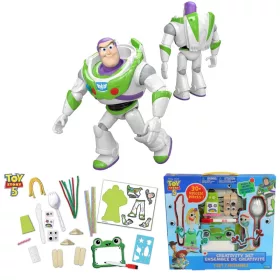   Disney Toy Story Buzz Astral Doll 25 cm și set de figuri creative Tacâmuri Forky și Karen Beverly DIY 30+ piese